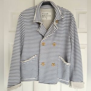 Frank & Eileen Striped Double-Breasted Jacket